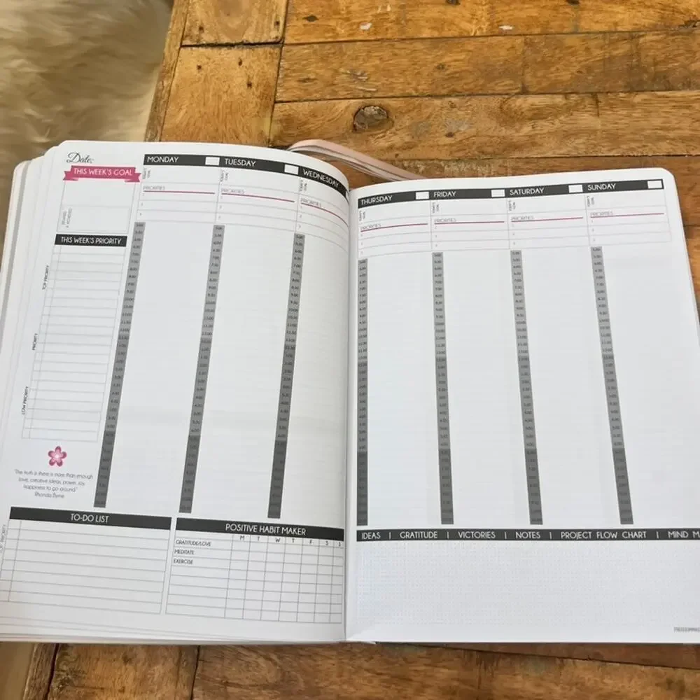 Law of Attraction Planner 12-Month Undated Journey To Creating A Dream Life